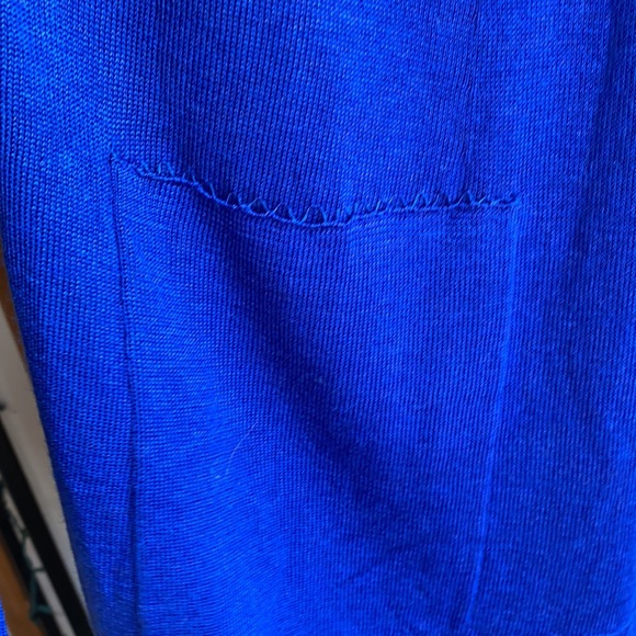 Royal blue Eileen Fisher open-front cardigan / S - Picture 3 of 6
